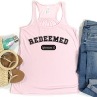 Load image into Gallery viewer, Redeemed Christian Shirt, Tank or Hoodie, Ephesians 1:7 Bible Verse
