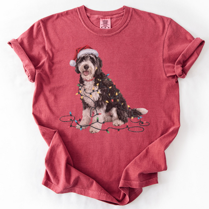 Christmas Labradoodle Shirt, Christmas Lights Dog Tee, Christmas Dog Tee, Labradoodle Mom Tshirt, Gift for Dog Lover, Labradoodle