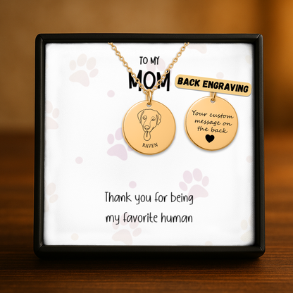 Personalized Dog Necklace for Mom