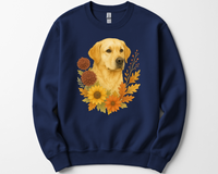 Load image into Gallery viewer, Autumn Lab Lovers Sweatshirt, Labrador Retriever Shirt, Gift for Lab Mom
