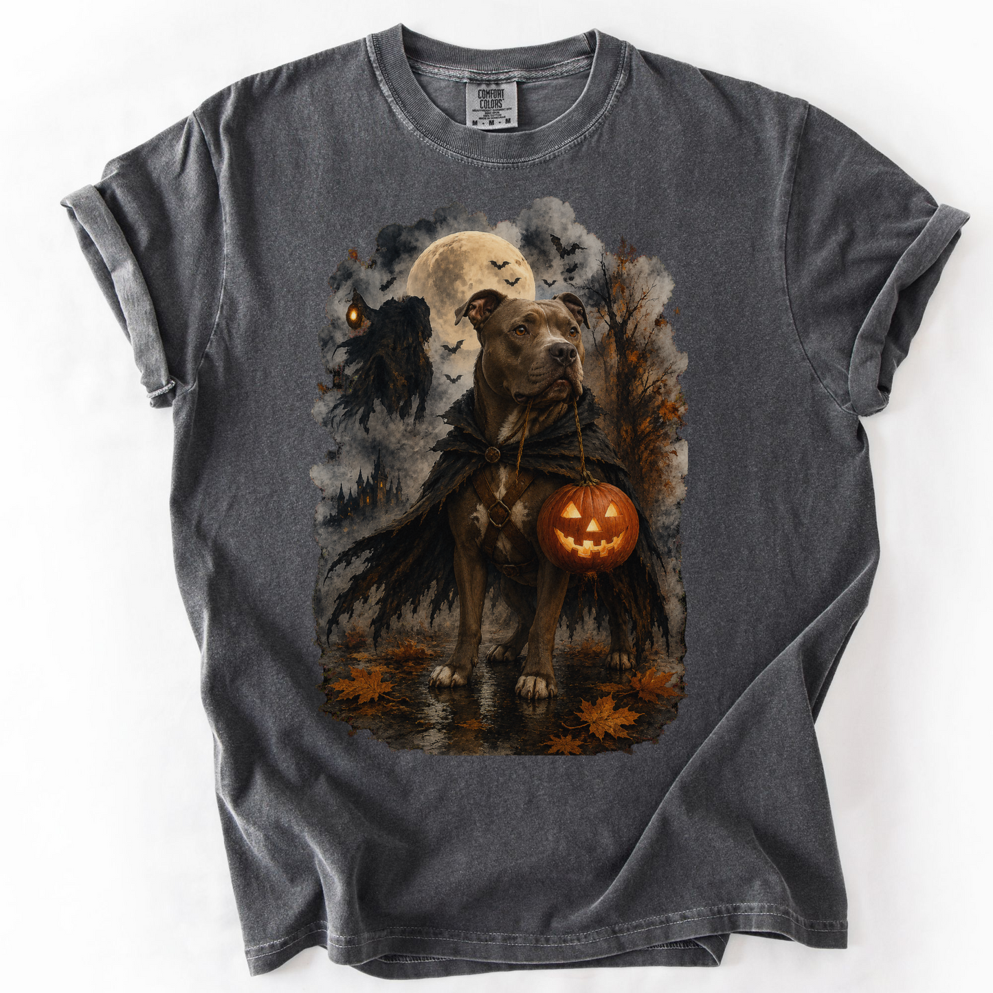 Pitbull Headless Horseman Inspired Halloween Comfort Colors Shirt