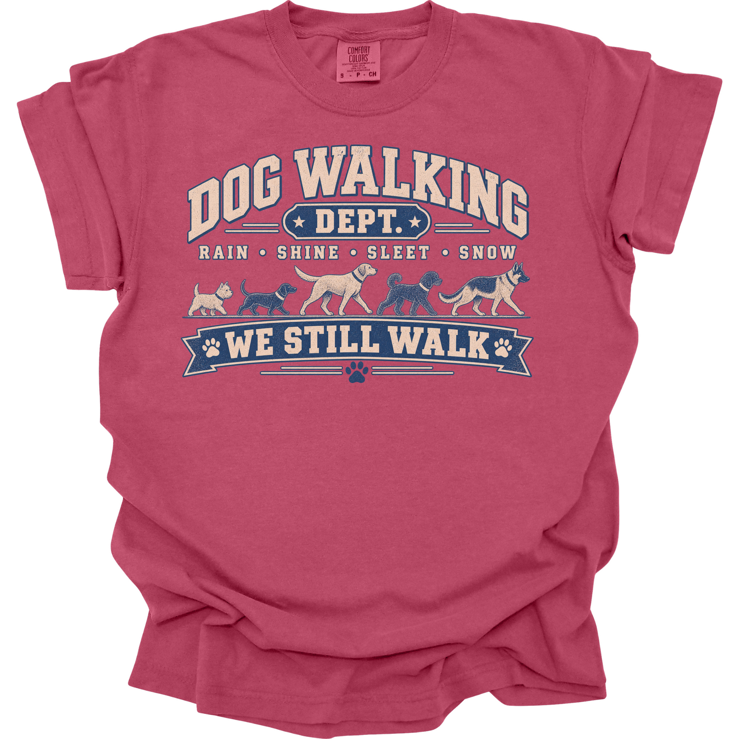 Dog Walker Shirt, Dog Walking Department Tee, Professional Dog Walker Gift, Pet Sitter Shirt