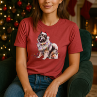 Load image into Gallery viewer, Christmas Keeshond Shirt, Christmas Lights Dog Shirt, Christmas Dog, Keeshond Mom Shirt, Gift for Dog Lover, Keeshond
