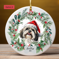 Load image into Gallery viewer, Personalized Lhasa Apso Christmas Ornament, Custom Dog Ornament, Holiday Pet Keepsake, Unique Pet Lover Gift, Cute Dog Tree Decor
