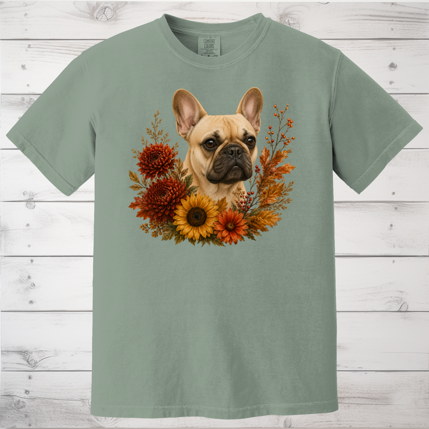 French Bulldog Autumn Floral Shirt