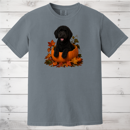 Black Portuguese Water Dog Pumpkin Shirt
