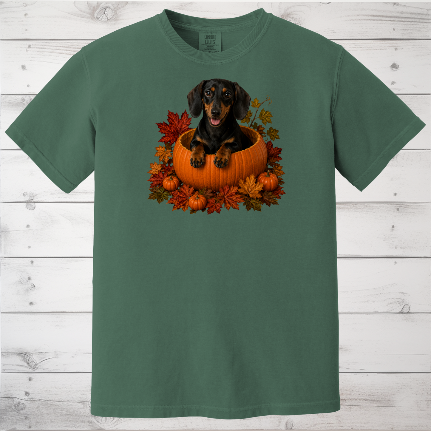 Black and Tan Dachshund Pumpkin Shirt