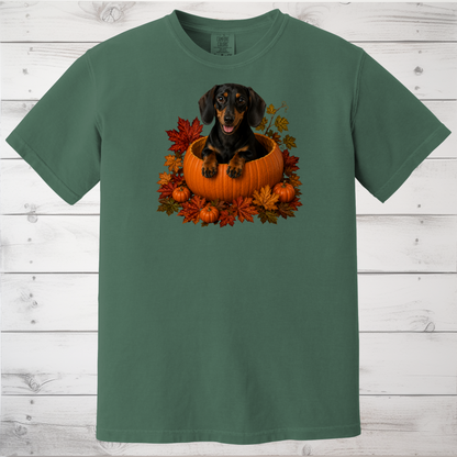 Black and Tan Dachshund Pumpkin Shirt