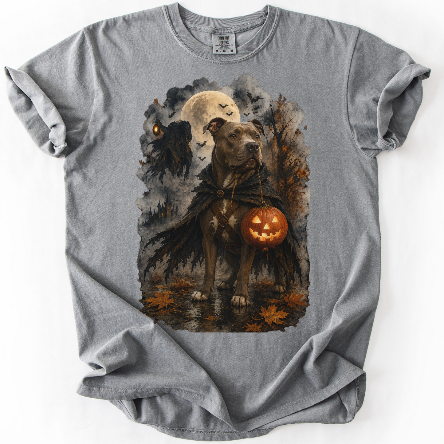 Pitbull Headless Horseman Inspired Halloween Comfort Colors Shirt
