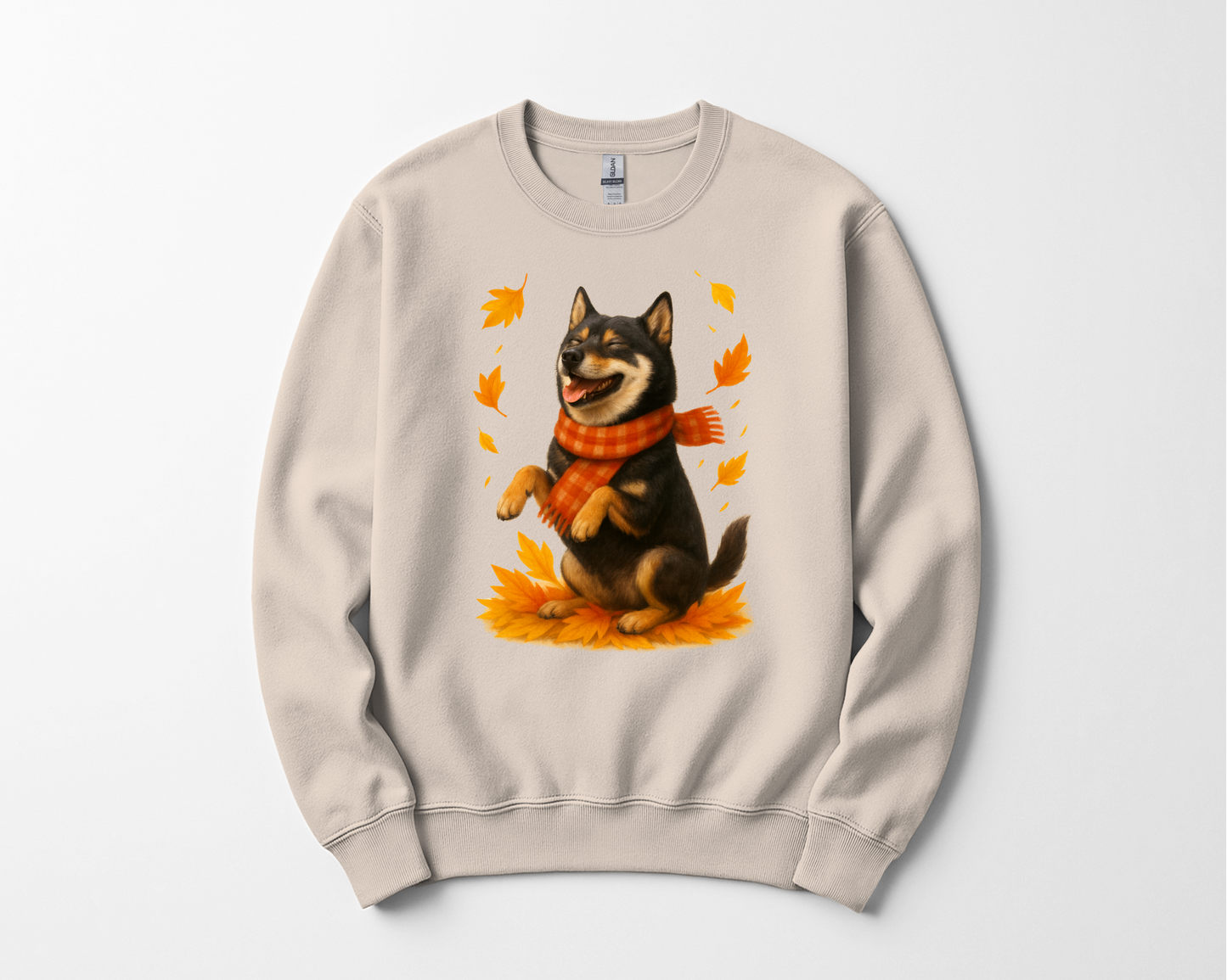 Shiba Inu Autumn Shirt, Cozy Dog Sweatshirt, Fall Shiba Lover Gift, Cute Pet Apparel, Autumn Leaves T-shirt, Dog Lover Clothing