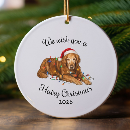 Personalized Dog Photo Christmas Ornament Custom Pet Holiday Keepsake Gift