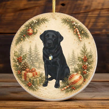 Personalized Dog Photo Christmas Ornament, Custom Pet Memorial Gift