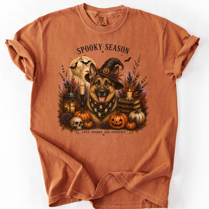 German Shepherd Spooky Season Dog Mom Halloween Shirt