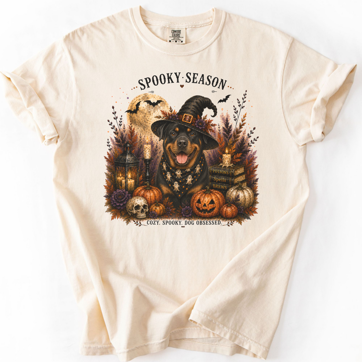 Rottweiler Spooky Season Dog Mom Halloween Shirt