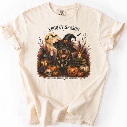 Rottweiler Spooky Season Dog Mom Halloween Shirt