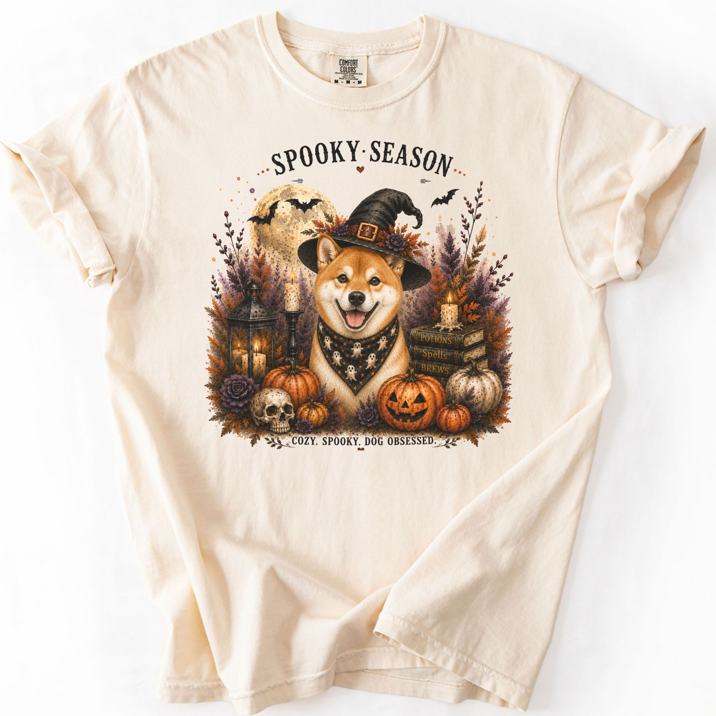 Red Shiba Inu Spooky Season Dog Mom Halloween Shirt