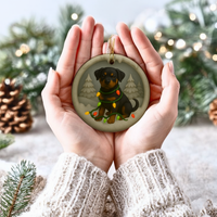 Load image into Gallery viewer, Personalized Rottweiler Christmas 3D Clay-Style Dog Keepsake