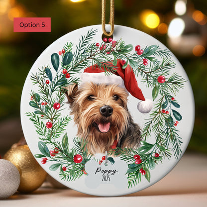 Personalized Yorkshire Terrier Christmas Ornament