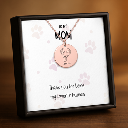 Personalized Dog Necklace for Mom