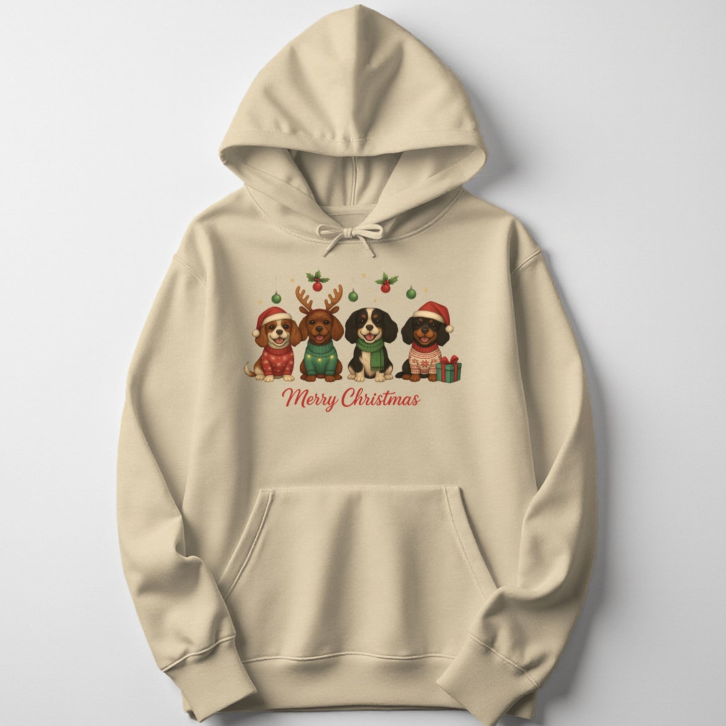 Merry Christmas Cavalier Hoodie, Sweatshirt or Tee