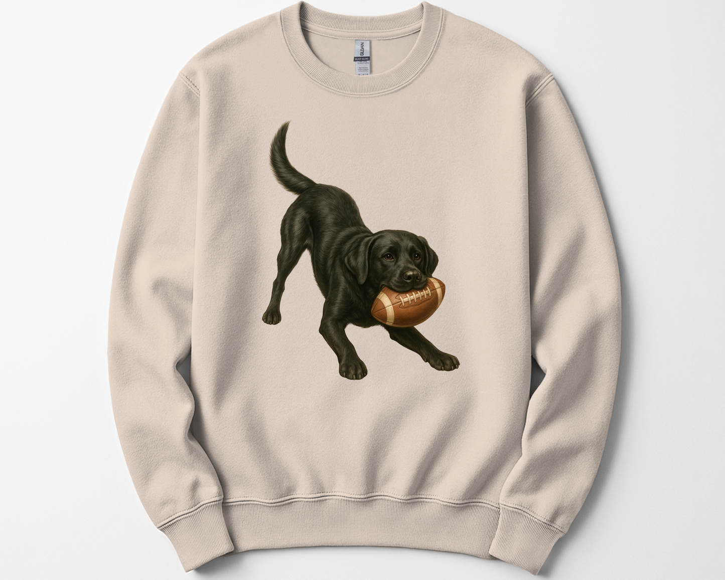 Football Lab Lovers Sweatshirt-Personalize for Lab Choice
