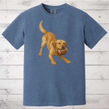 Yellow Lab Football Shirt