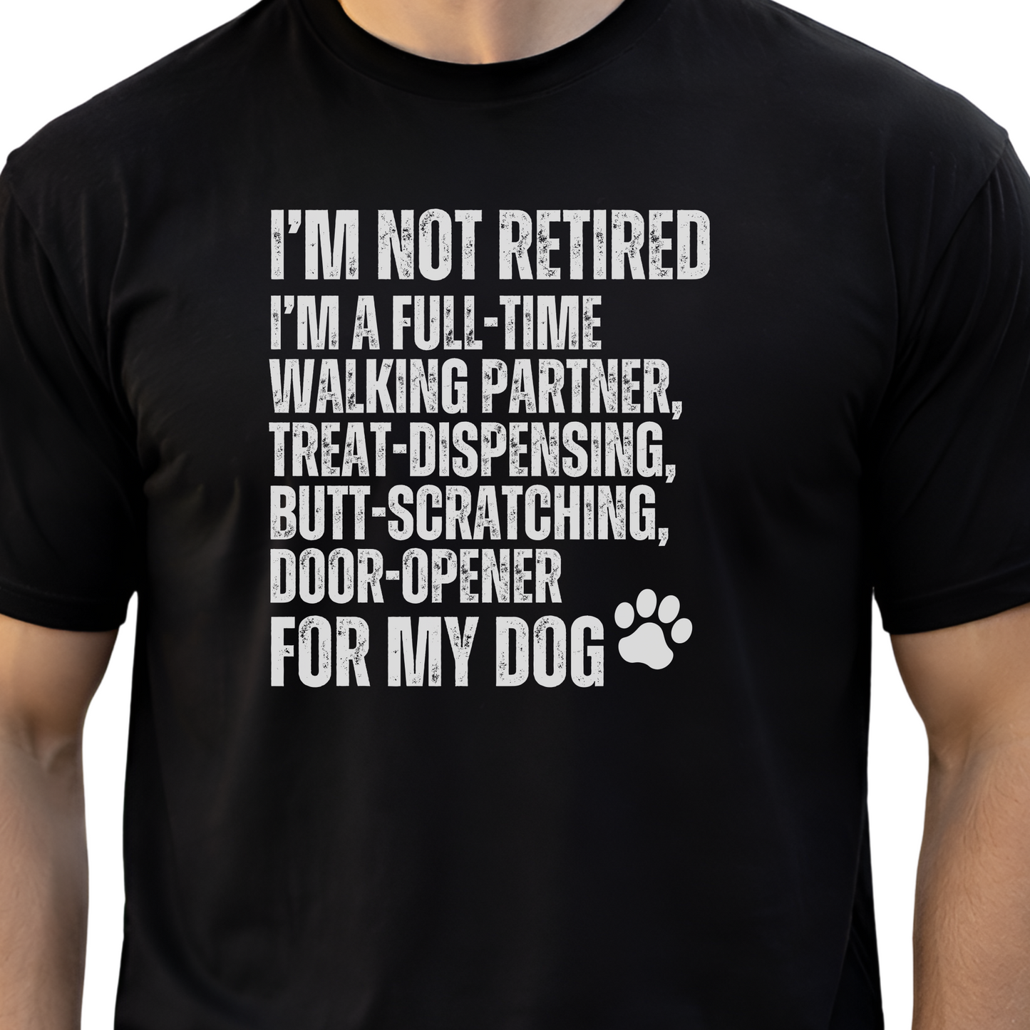 Funny Retired Dog Owner Shirt Full-Time Dog Walker Treat Giver Tee Dog Lover Gift Retirement Dog Life Shirt