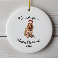Load image into Gallery viewer, Cocker Spaniel Ornament, Personalized Christmas Keepsake
