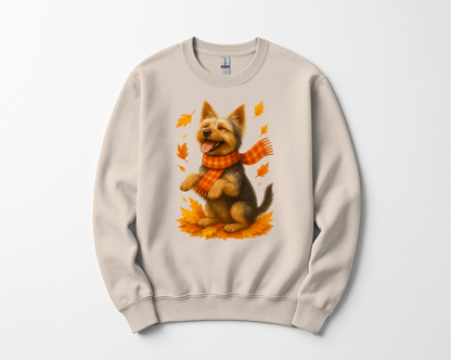 Yorkshire Terrier Fall Sweatshirt, Dog Lover Autumn Shirt, Cute Pet Apparel, Cozy Fall Dog Fashion, Gifts for Dog Owners