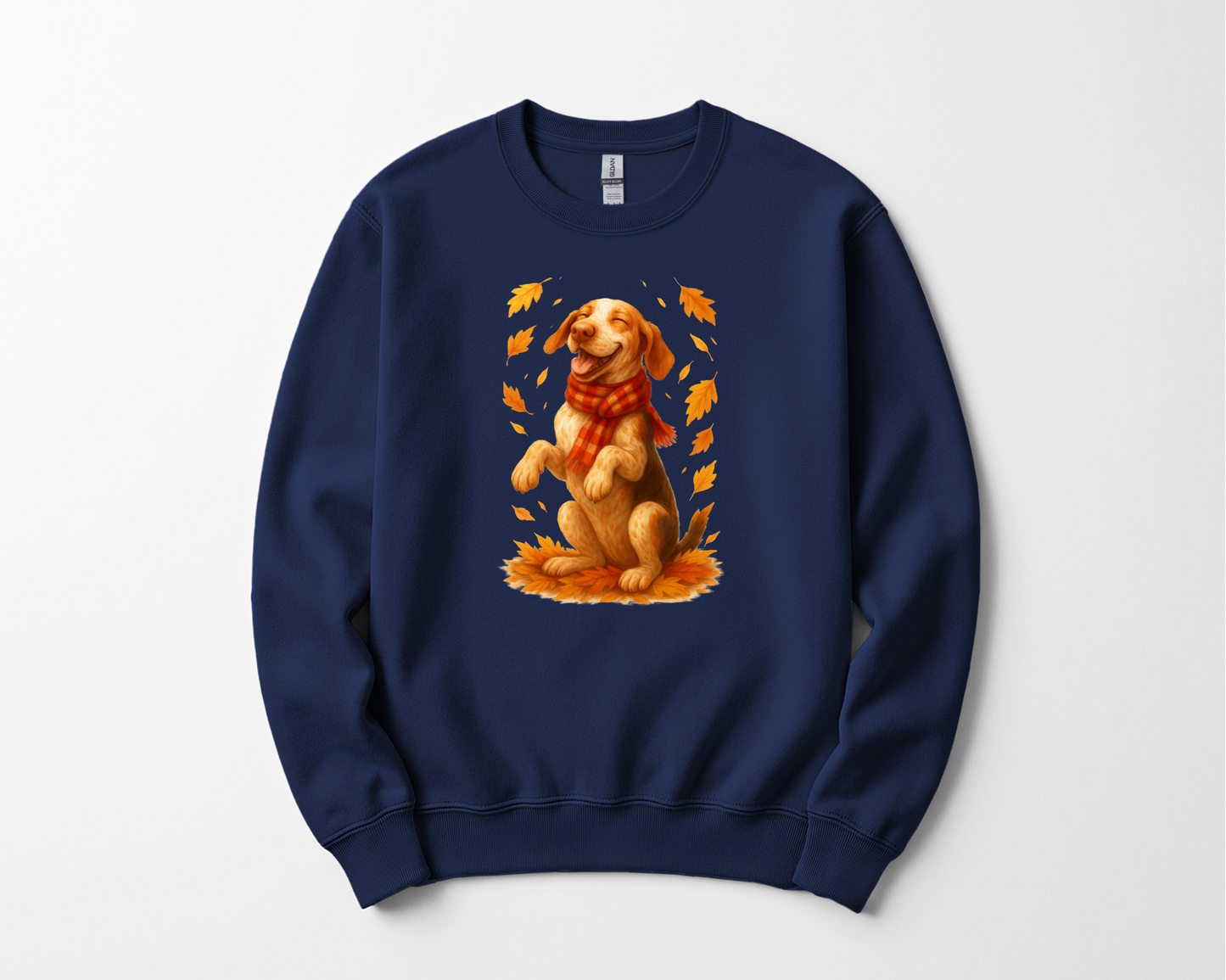 Bracco Italiano Fall Shirt, Autumn Dog Sweatshirt, Dog Lover Gift, Cozy Pet Apparel, Bracco in Leaves, Gift for Pet Lovers