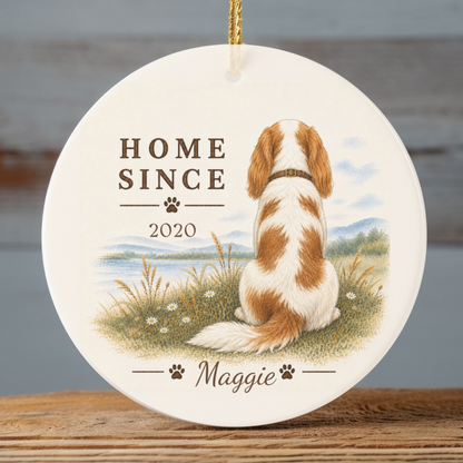 Personalized Blenheim Cavalier Ornament, Double Sided Gotcha Day Gift, Custom Dog Keepsake