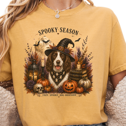 English Springer Spaniel Spooky Season Dog Mom Halloween Shirt