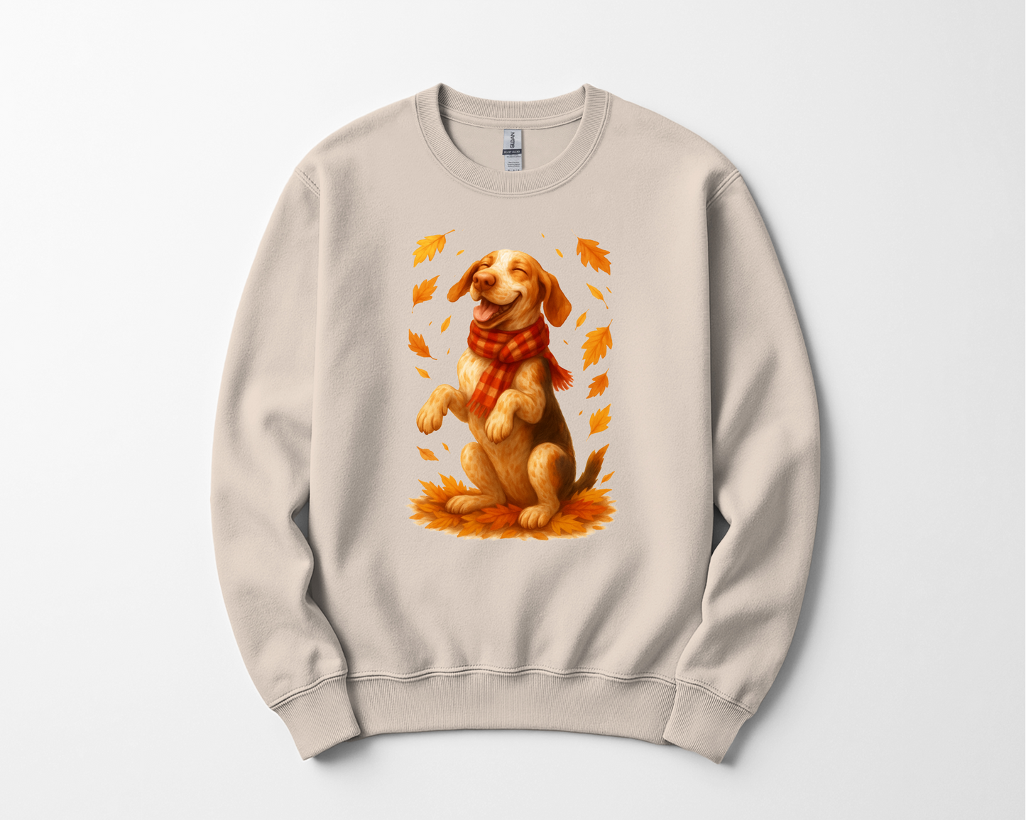Bracco Italiano Fall Shirt, Autumn Dog Sweatshirt, Dog Lover Gift, Cozy Pet Apparel, Bracco in Leaves, Gift for Pet Lovers