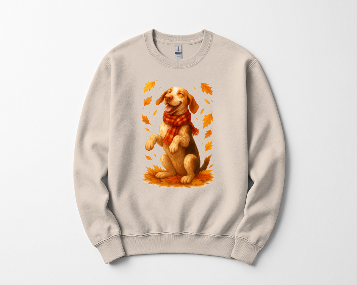 Bracco Italiano Fall Shirt, Autumn Dog Sweatshirt, Dog Lover Gift, Cozy Pet Apparel, Bracco in Leaves, Gift for Pet Lovers