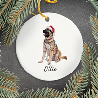 Load image into Gallery viewer, Personalized Anatolian Shepherd Christmas Lights Ornament
