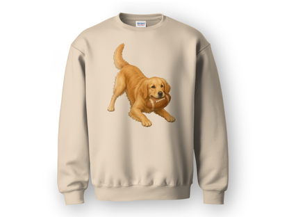 Golden Retriever Football Sweatshirt