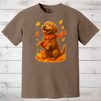 Load image into Gallery viewer, Portuguese Water Dog Autumn Shirt, Cozy Fall Dog Sweatshirt, Cute Brown Dog Lover Gift, Seasonal Apparel Pullover
