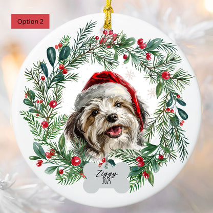 Personalized Havanese Christmas Ornament
