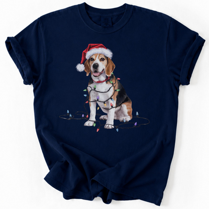 Christmas Beagle Shirt, Christmas Lights Dog Tee, Christmas Dog Tee, Beagle Mom Tshirt, Gift for Dog Lover, Beagle
