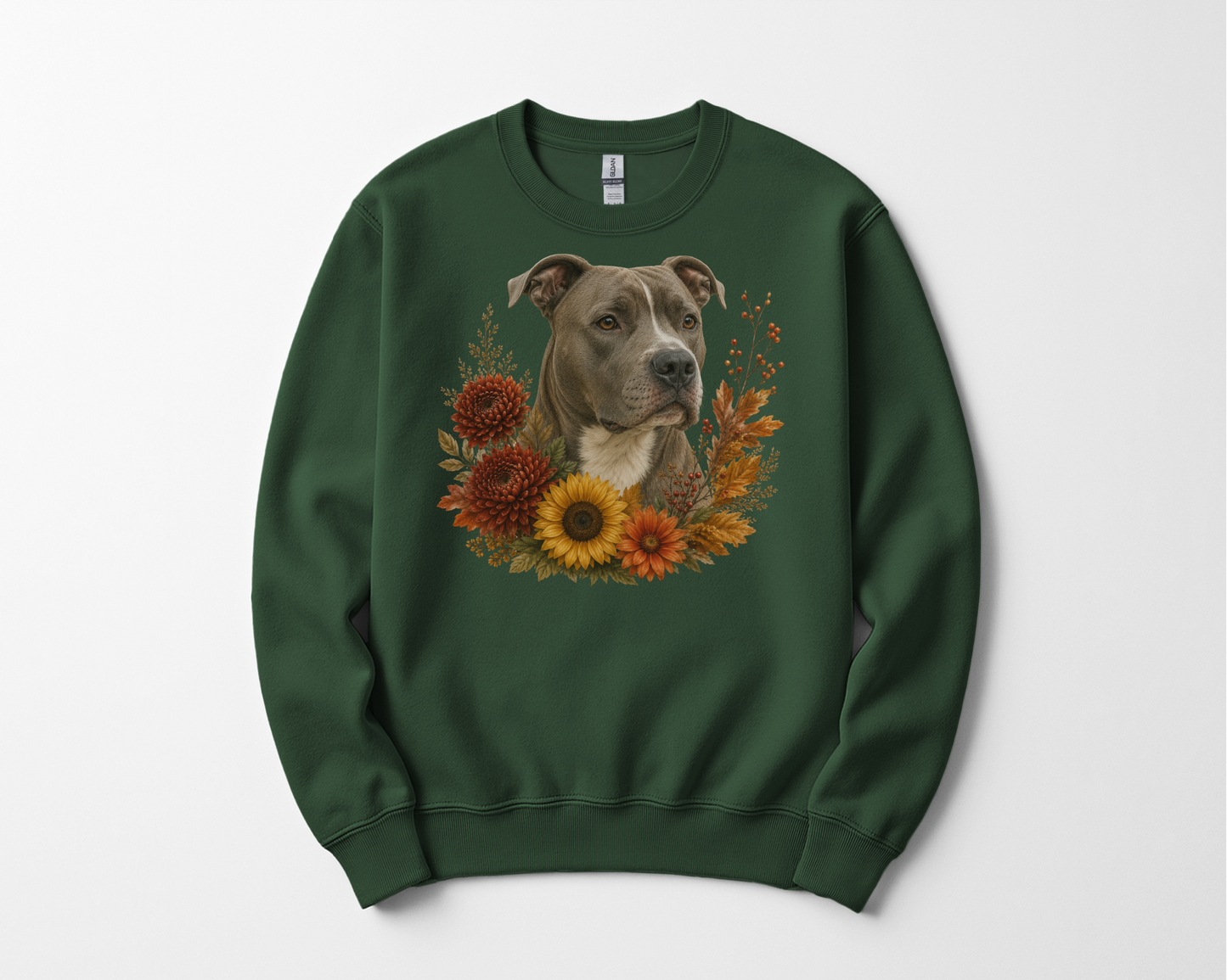 Pitbull Autumn Floral Sweatshirt