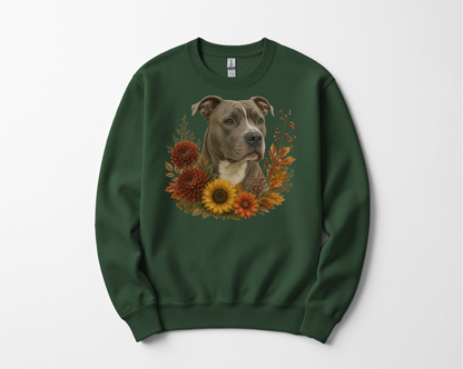 Pitbull Autumn Floral Sweatshirt