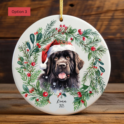 Personalized Newfoundland Christmas Ornament