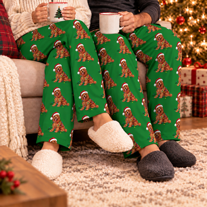 Fox Red Labrador Christmas Pajama Pants
