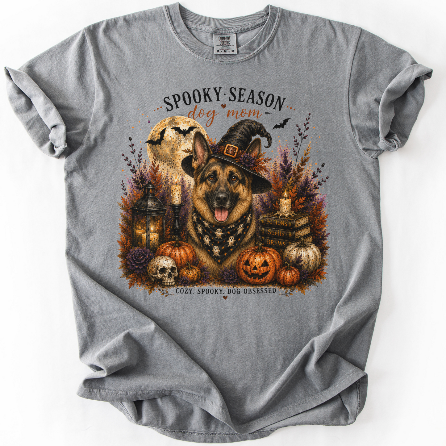 German Shepherd Spooky Season Dog Mom Halloween Shirt