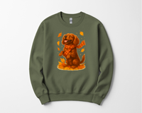 Load image into Gallery viewer, Cavalier King Charles Autumn Shirt, Cozy Spaniel Sweatshirt, Fall Dog Lover Top Gift, Cute Dog Pullover, Autumn Dog Apparel
