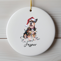 Load image into Gallery viewer, Norfolk Terrier Ornament, Custom Pet Keepsake
