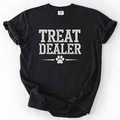 Treat Dealer Shirt, Funny Dog Lover Tee, Comfort Colors Dog Mom Gift