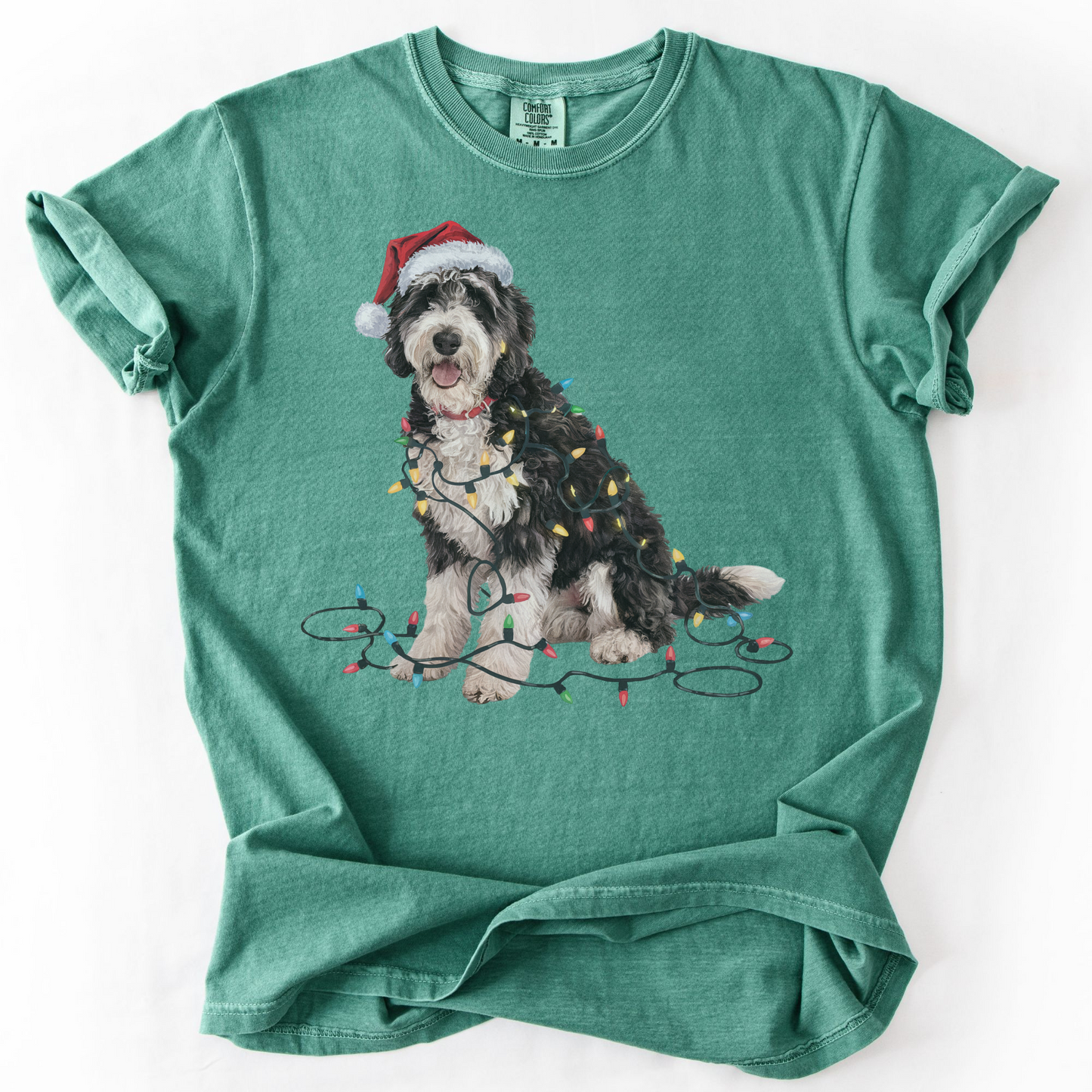 Christmas Labradoodle Shirt, Christmas Lights Dog Tee, Christmas Dog Tee, Labradoodle Mom Tshirt, Gift for Dog Lover, Labradoodle