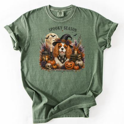 Blenheim Cavalier Spooky Season Dog Mom Halloween Shirt