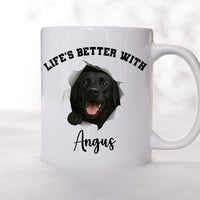 Load image into Gallery viewer, Personalized Life’s Better With My Dog Mug
